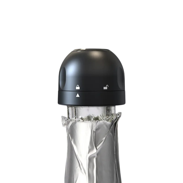 Pressure Stopper for Sparkling Wine and Sekt Reusable Closure with Rotating Lock Preserving the Fizziness of Champagne Without Spillage 1