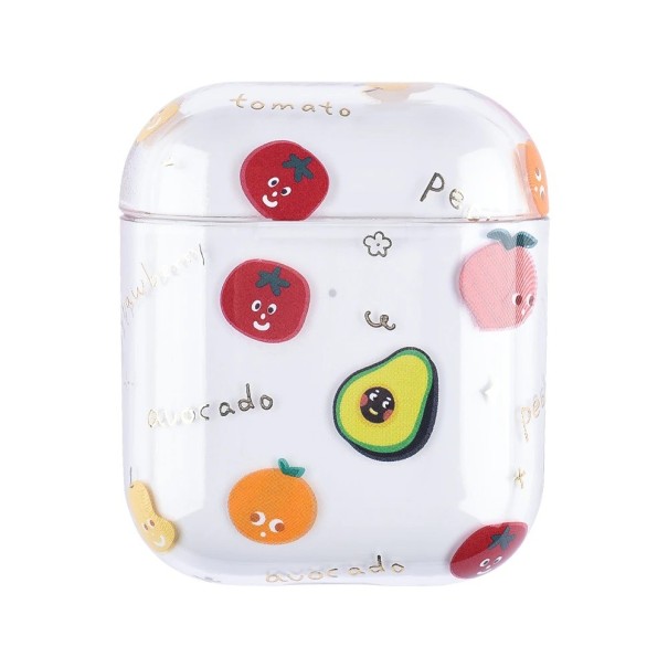 Priehľadný kryt s potlačou na obal na Apple Airpods 1/2 7