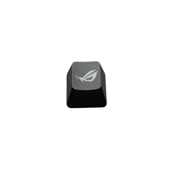 Priesvitný kryt klávesy s logom ROG pre mechanickú klávesnicu ABS OEM R4 čierny keycap náhradný pre herný setup PC