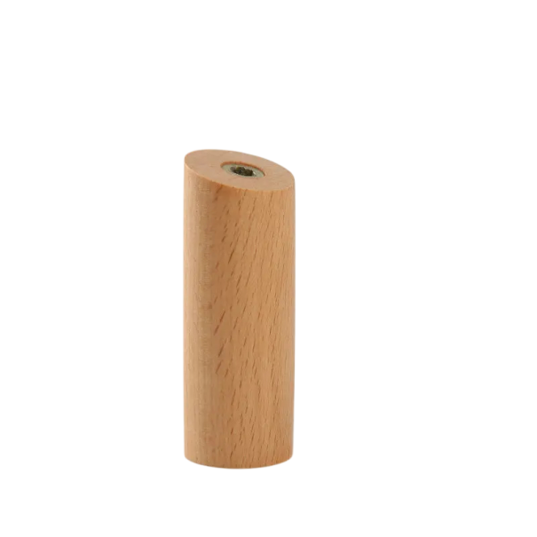 Přírodní dřevěný nástěnný věšák na oblečení 8x3x7 cm kompaktní provedení pro zavěšení bund, tašek a doplňků v interiéru béžova