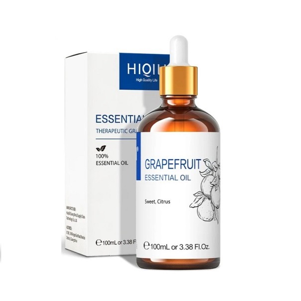 Přírodní esenciální olej Vonný olej pro úlevu od stresu Olejíček s přírodním aroma Přírodní vonná esence do difuzéru 100 ml Grapefruit