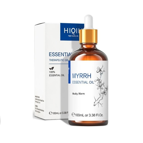 Prírodný esenciálny olej Vonný olej na úľavu od stresu Olejček s prírodnou arómou Prírodná vonná esencia do difuzéra 100 ml Myrrh