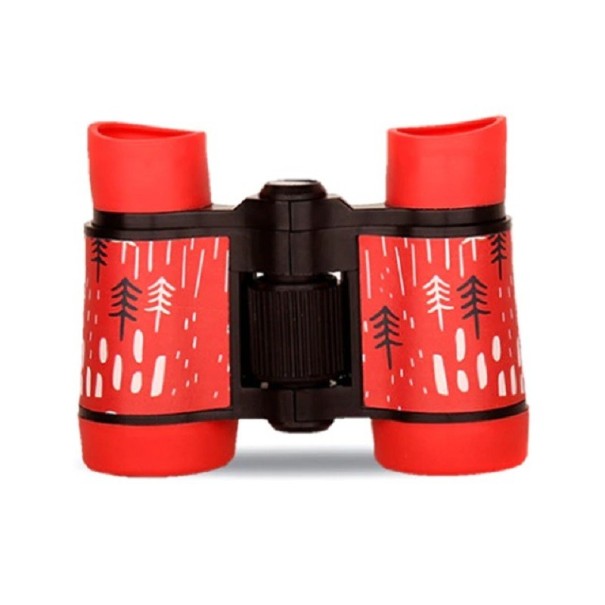 Prismáticos para niños 4x30 rojo