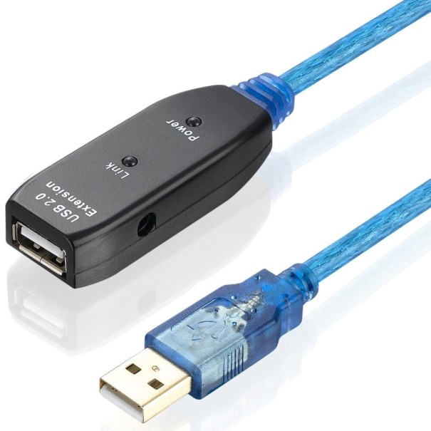 Prodlužovací kabel USB 2.0 Repeater F/M K1033 1