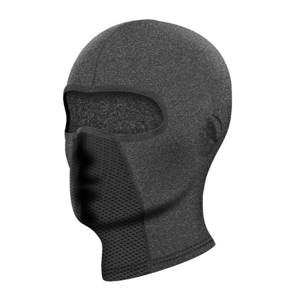 Prodyšná kukla 30 x 24 cm Ochrana proti mrazu a větru Polyester bavlna Univerzální kukla pod helmu na lyže kolo motorku šedá