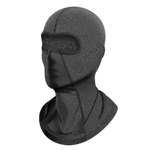 Prodyšná kukla 43 x 33 cm Ochrana proti mrazu a větru Polyester bavlna Univerzální kukla pod helmu na lyže kolo motorku šedá