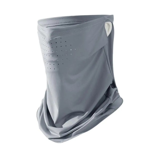 Prodyšná maska na obličej unisex 29 x 29 cm polyester ochrana před sluncem pro venkovní aktivity každodenní nošení tmavě šedá