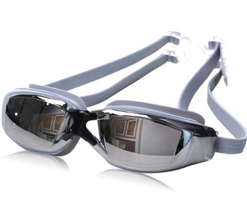 Profesionálne plavecké okuliare sivá