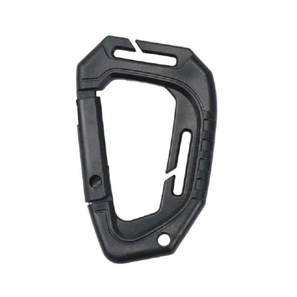 Professional Climbing Carabiner 90 kg D-Type Carabiner 8.5 x 5.6 x 0.7 cm Climbing Equipment black