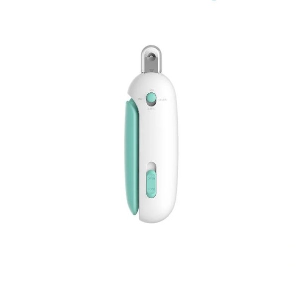 Professional Nail Clippers with Adjustable Opening and Integrated File for Cats, Puppies and Small Dogs green