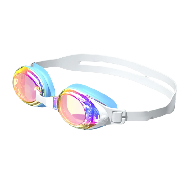 Professional Swimming Goggles UV Protection Anti-Fog Silicone Frame Polycarbonate Lenses Adjustable Strap Racing Goggles blue