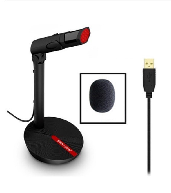 Professionel mikrofon til PC J3404 sort USB