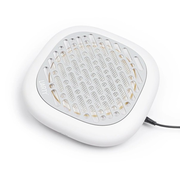 Professionele 130W borstelvrije nageldustafzuiger Krachtige stofzuiger met ventilator en 2 filters Sterke zuigkracht Verschillende kleuren voor manicure en pedicure wit