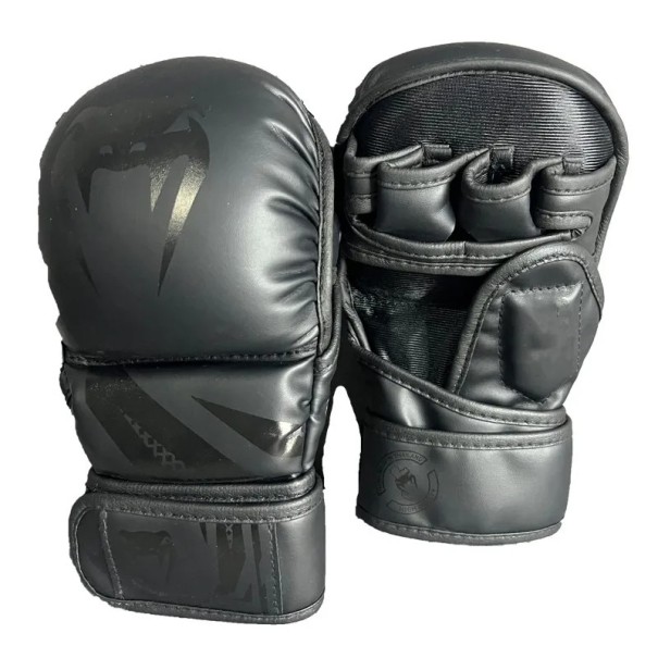 Professionele bokshandschoenen MMA-handschoenen Trainingshandschoenen voor mannen en vrouwen zwart L
