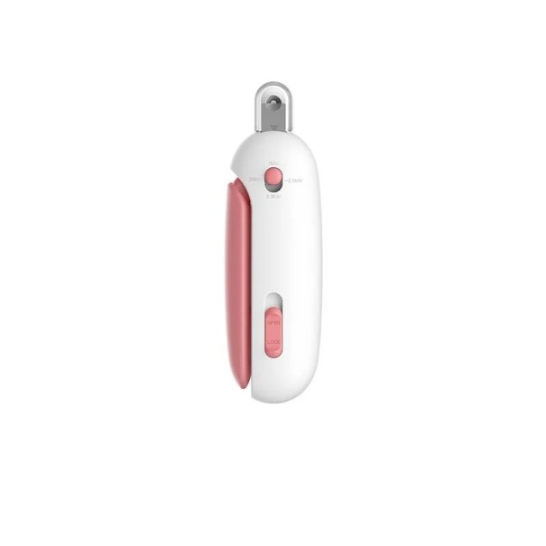 Professionele klauwenknipper met verstelbare opening en geïntegreerd vijl. Klauwenknipper voor katten, puppy&#39;s en kleine honden. roze