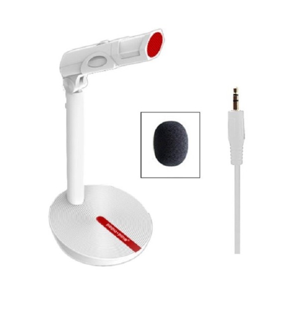 Professionele microfoon voor PC J3404 wit 3.5mm