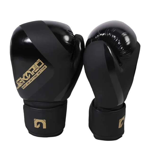 Professionelle Boxhandschuhe 12 oz. Boxtrainingshandschuhe für Männer und Frauen schwarz