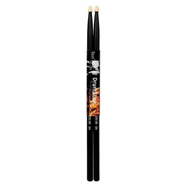 Professionelle bunte Schlagzeugstöcke 5A/7A 1 Paar langlebige Drumsticks Zubehör für Schlagzeug Konzertspiel und Training schwarz