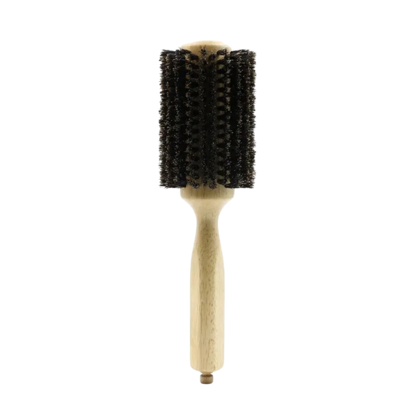 Professionelle runde Friseurkämme mit Wildschweinborsten Holzgriff 23,5×6,5×10,5 cm Stylingbürste für glatte und lockige Frisuren