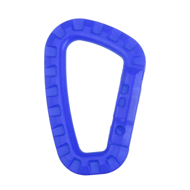 Professioneller Kletterkarabiner, 90 kg, D-Typ-Karabiner, 8,5 x 5,6 x 0,7 cm, Kletterzubehör blau