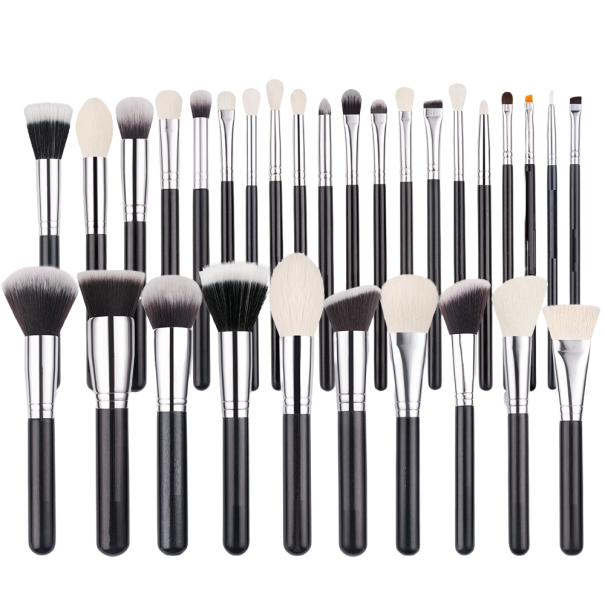 Professionelt makeupbørstesæt med 30 dele 1