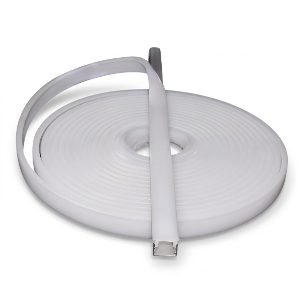 Profil in silicone flessibile per striscia LED Larghezza 30 mm Lunghezza 2 m Silicone bianco Schermo di ricambio per lampade da soffitto e sospese 1