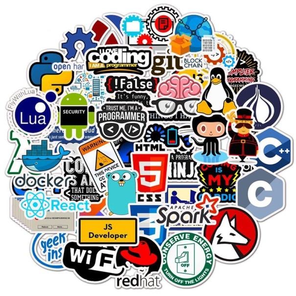 Programmerare klistermärken 50 st