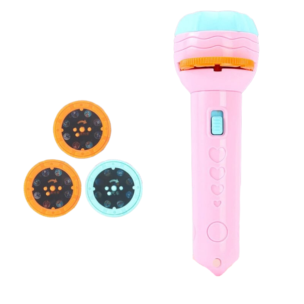 Projecteur manuel pour enfants rose clair