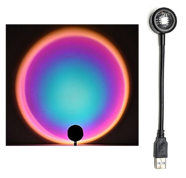 Projecteur portable soleil multicolore