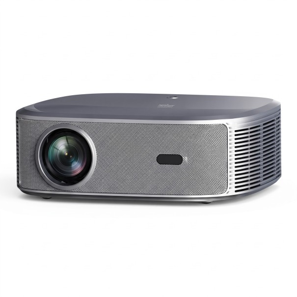 Projetor Everycom HQ11W Suporte 4K e HDR10 3600 ANSI lm Android 15 3 GB RAM e 64 GB ROM Autofocus e MEMC Cinza prateado Cinema em casa 1