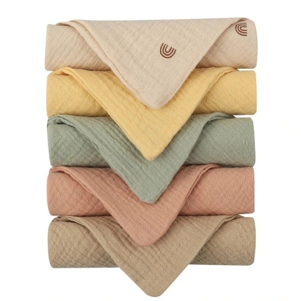 Prosoape de spălat pentru bebeluși Prosoape de față pentru bebeluși din bumbac Set de 5 prosoape de spălat 23 x 23 cm 2