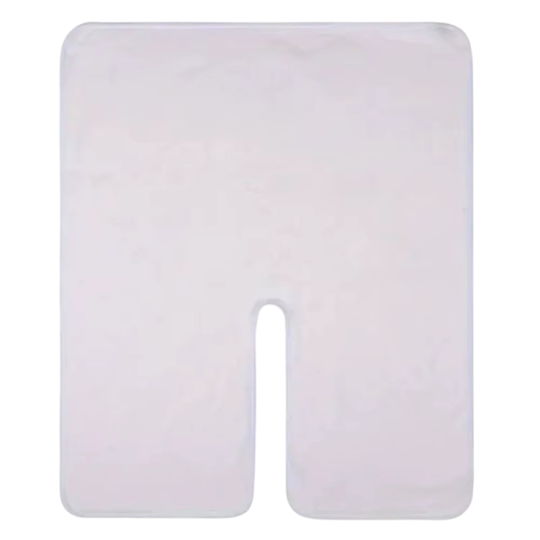 Prosop cosmetic în formă de U, rapid uscat, absorbant 50 x 35 x 20 cm, prosop moale pentru îngrijirea feței și gâtului alb