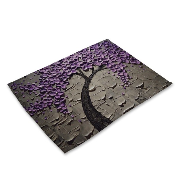 Prostière avec des arbres en fleurs 5