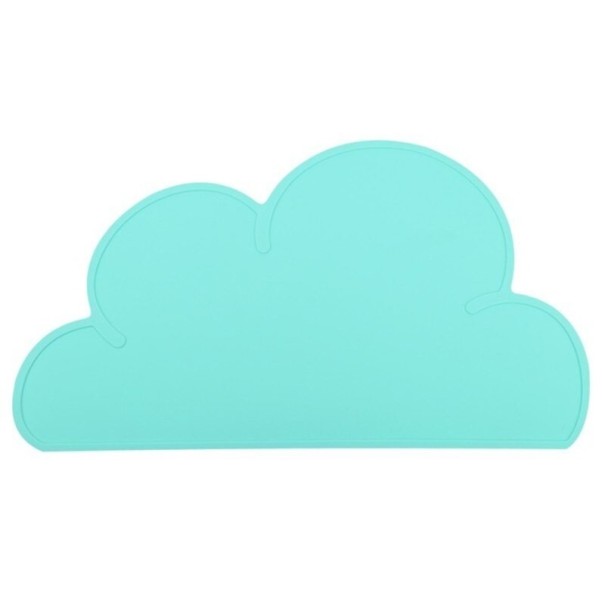 Prostirage en forme de nuage turquoise