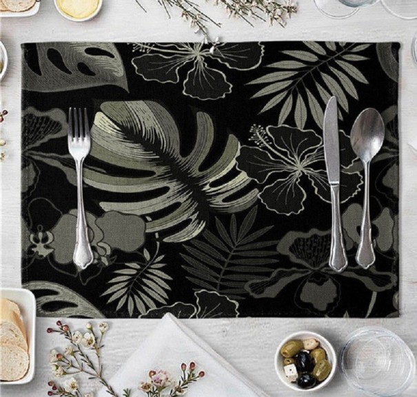 Prostírão com folhas tropicais 11