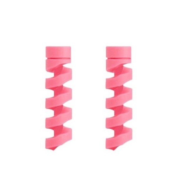 Proteção do conector do cabo 2 unid K1181 rosa