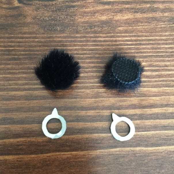 Protecção contra o vento para microfone de câmara 10 unidades preto