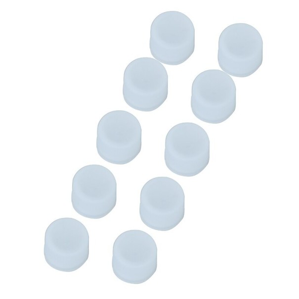 Protección contra el polvo para conectores RCA hembra 10 uds. blanco
