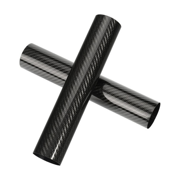 Protecteurs de fourche avant en carbone universels pour moto 260 mm noirs brillants avec motif en carbone paire de protections en plastique rigide 1