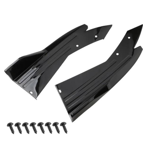 Protecție universală pentru bara de protecție din spate 48×16,5 cm Model din fibră de carbon ABS Spoiler pentru colțul din spate Apărătoare 1