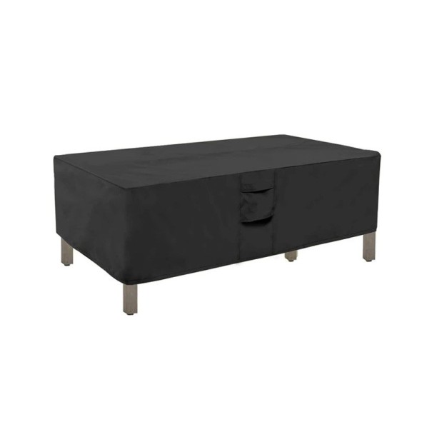 Protective Cover for Garden Furniture 200 x 140 x 90 cm Waterproof Cover Against Dust Wind Rain Snow Outdoor Cover with Drawstring black
