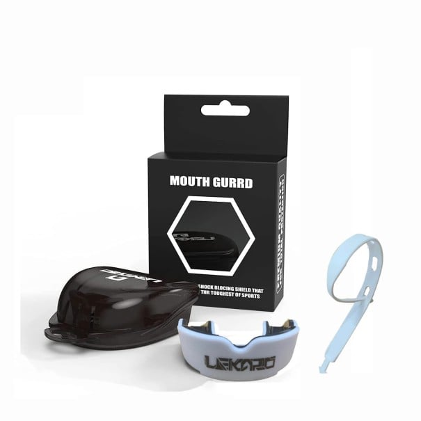 Protector bucal para adultos, ideal para boxeo y deportes de contacto. Protección dental. Protector bucal de entrenamiento con estuche blanco