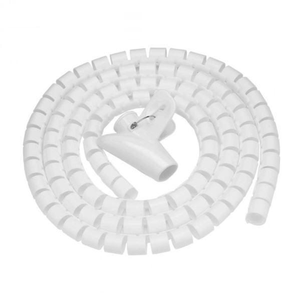 Protector de cable en espiral blanco