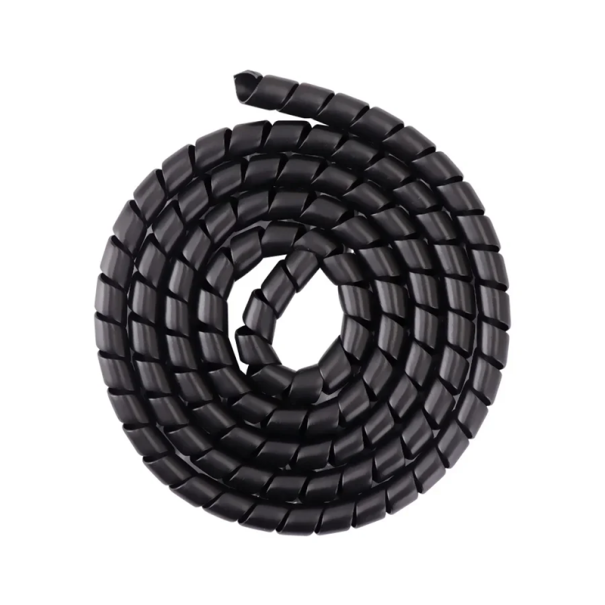 Protector enrollador de cables y mangueras 1m para patinete eléctrico Ninebot Max G30 y Xiaomi M365 Pro Espiral protectora de PP negro