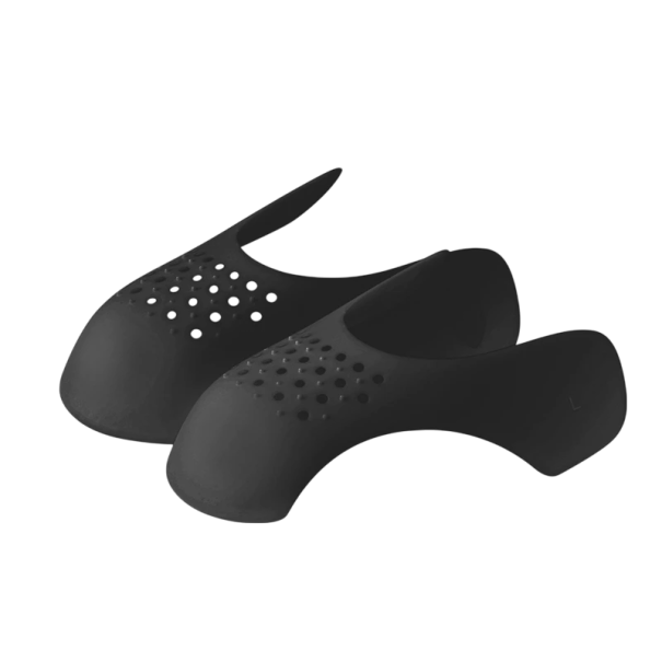 Protectores de flexión de zapatos 1 par Talla de mujer 35–39 Plantillas para dedos Accesorio para zapatos Protección contra flexión de zapatos negro