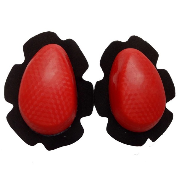Protectores de rodillas para motocicleta 2 uds. A1945 rojo