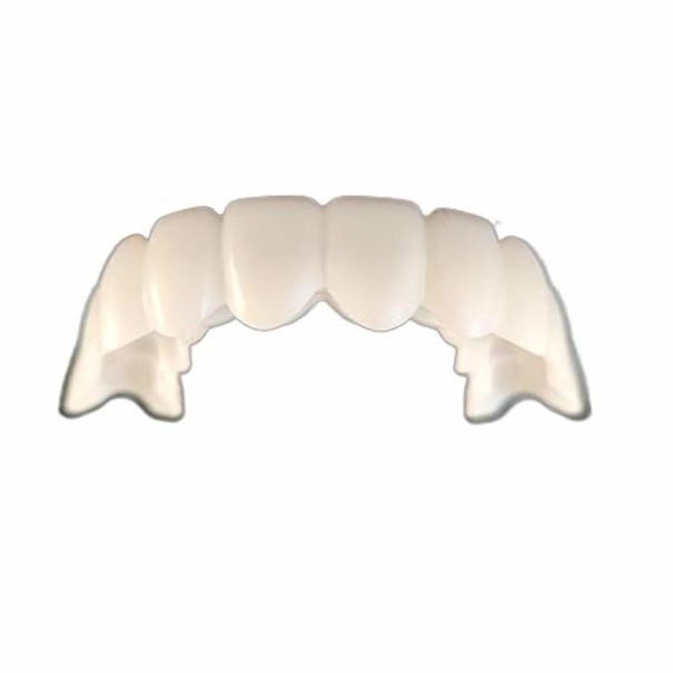 Protesi dentale in gel di silicone morbido Denti inferiori Protesi cosmetica Denti inferiori temporanei Sorriso bianco Applicazione facile Fai da te 1