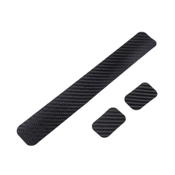 Protetor de corrente para bicicleta 22 x 3,3 cm Aparência em carbono Cobertura protetora para o quadro da bicicleta Preto envoltório autoadesivo 1