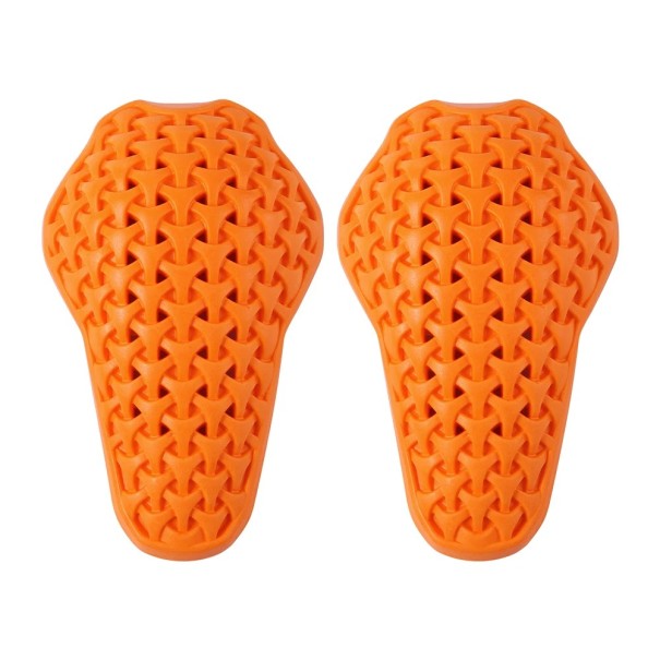 Protetores de joelhos laranja com inserções de espuma PU absorção de impactos equipamento desportivo moto ciclismo esqui patinagem 1