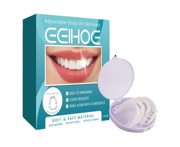 Prothèse dentaire blanchissante Remplacement cosmétique des dents supérieures Facette dentaire esthétique Pour un sourire parfait Décoration dentaire 1